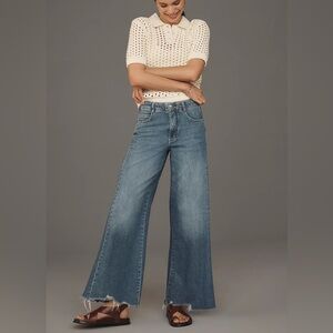 Anthropologie Pilcro The Adi Regenerative Cotton Mid-Rise Flare Jeans 34T